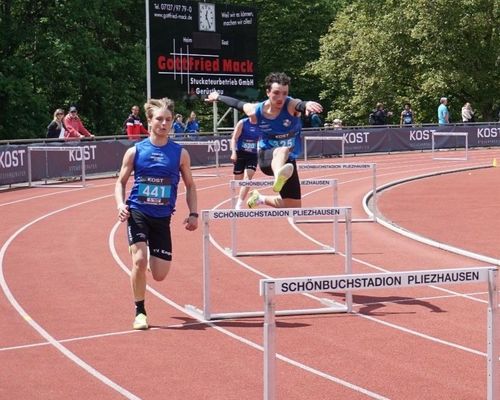 Athleten bei Krummen Strecken in Pliezhausen